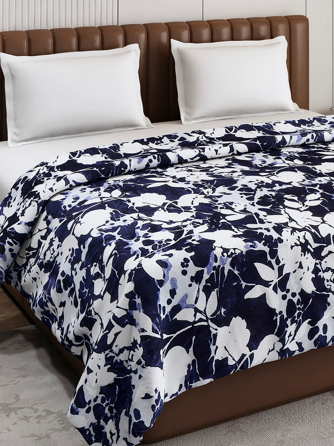 Printed Double Bed 300 GSM Blanket for AC Room - (Tulip) - Image 4