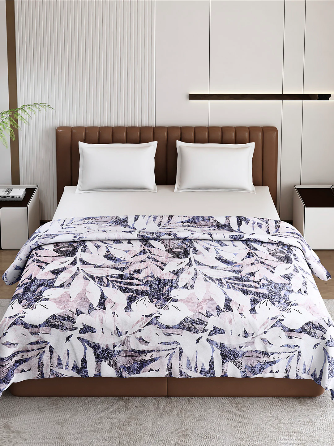 Printed Double Bed 300 GSM Blanket for AC Room - (Tulip) - Image 2