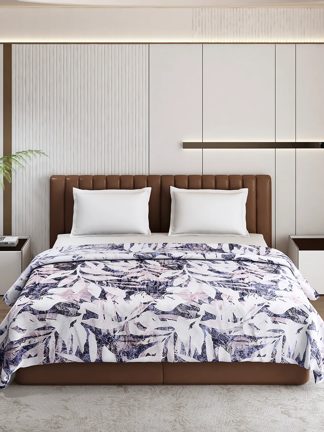 Printed Double Bed 300 GSM Blanket for AC Room - (Tulip) - Image 3