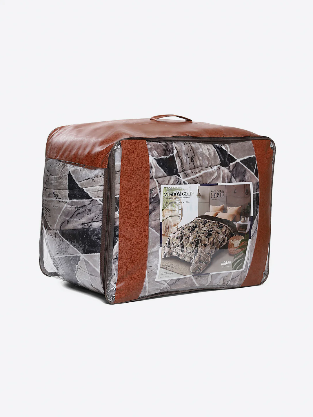 Printed Double Bed 300 GSM Comforter for Mild Winter (Wisdom Gold), Weight 900 gm - Image 8