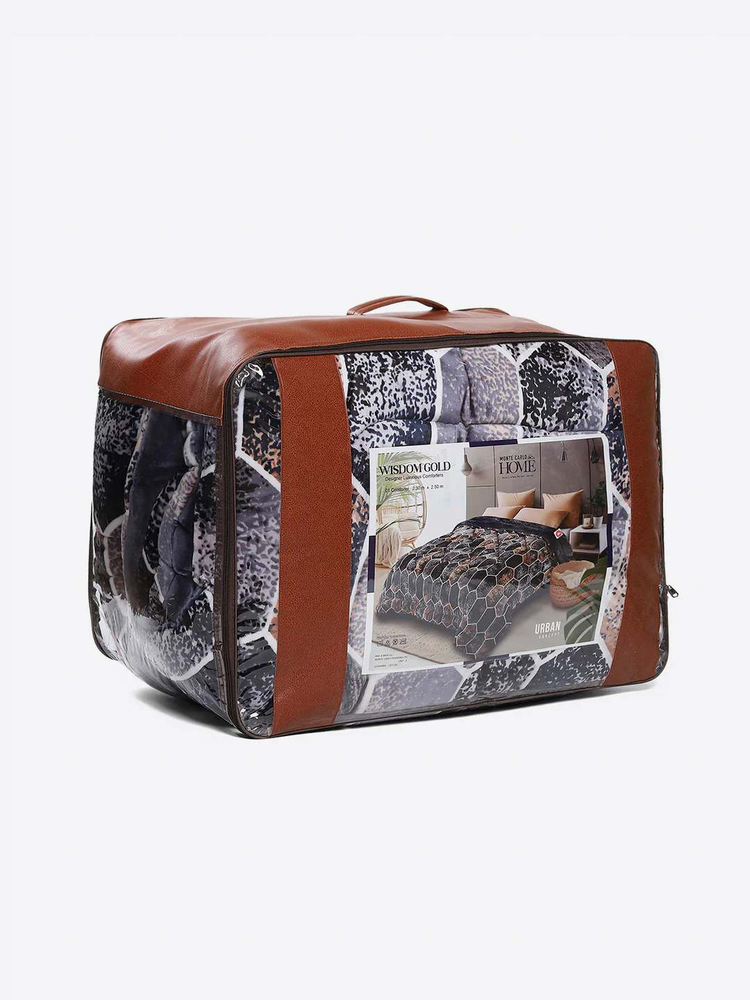 Printed Double Bed 300 GSM Comforter for Mild Winter (Wisdom Gold), Weight 900 gm - Image 8