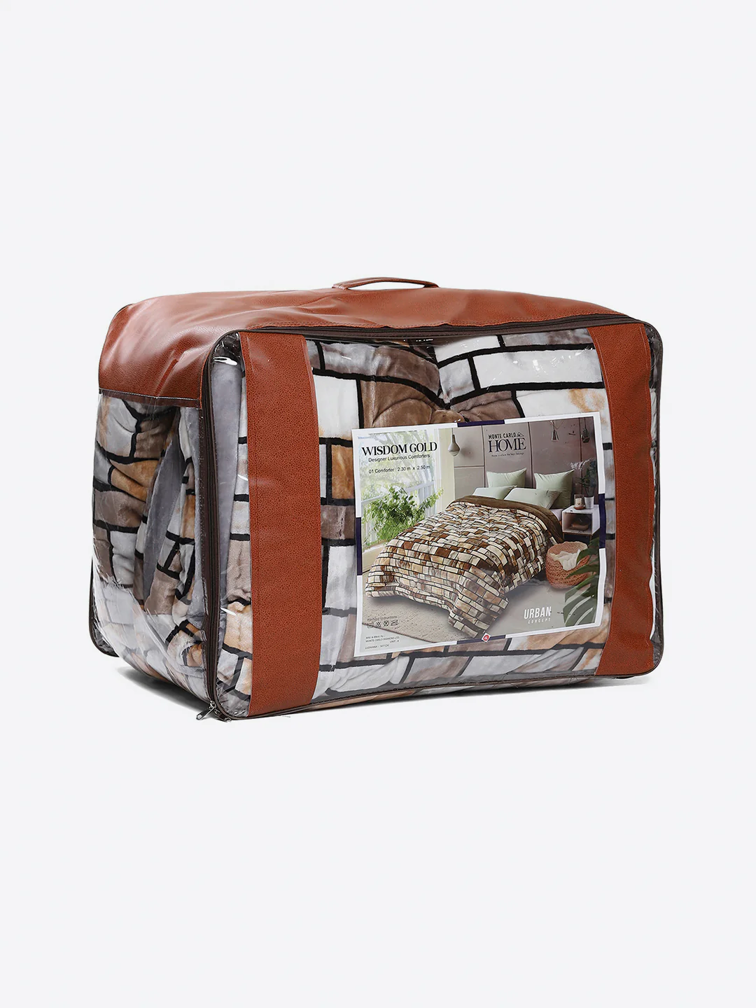 Printed Double Bed 300 GSM Comforter for Mild Winter (Wisdom Gold), Weight 900 gm - Image 8