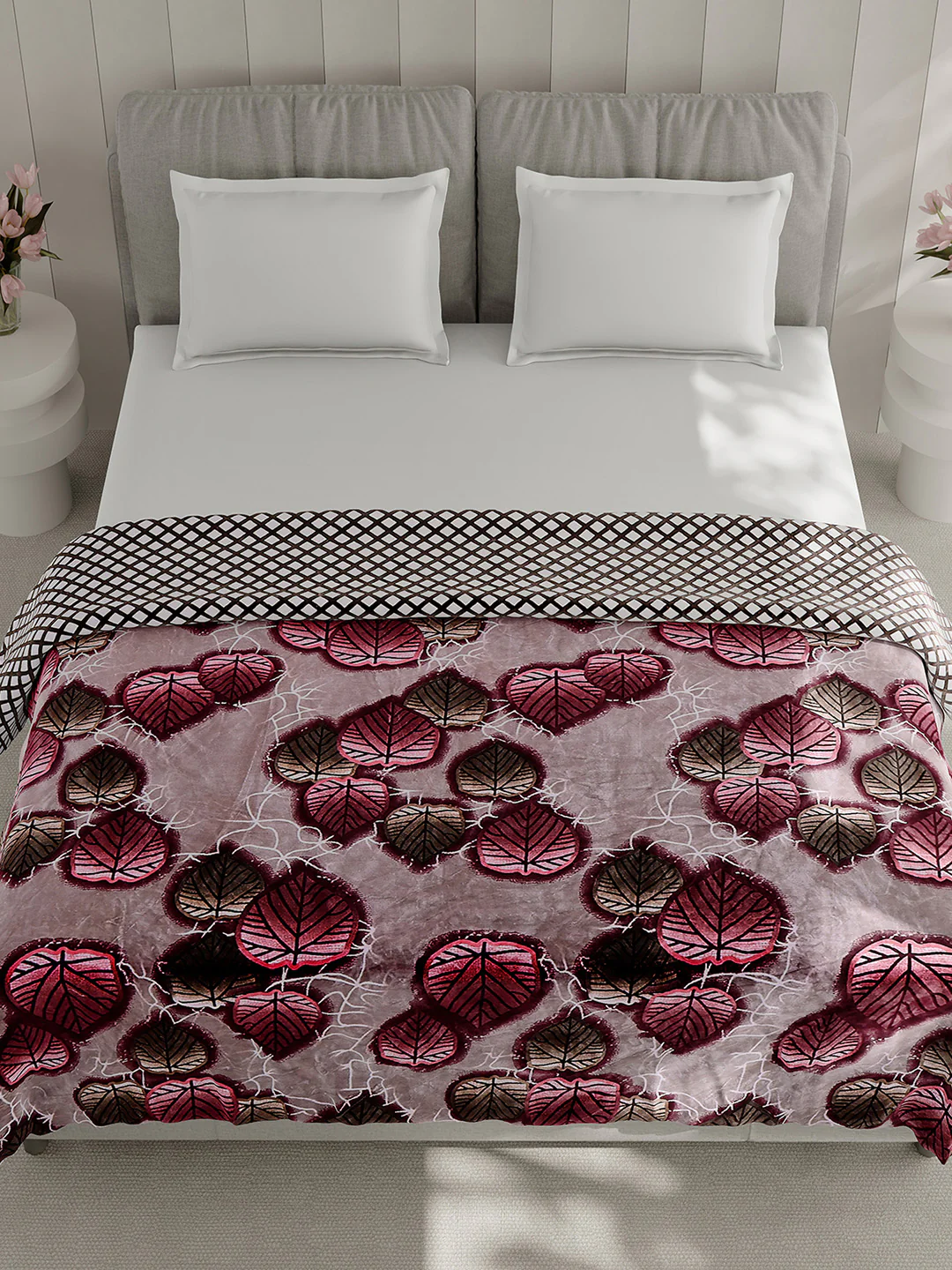 Printed Double Bed 350 GSM Blanket for AC Room - (Manhattan) - Image 2