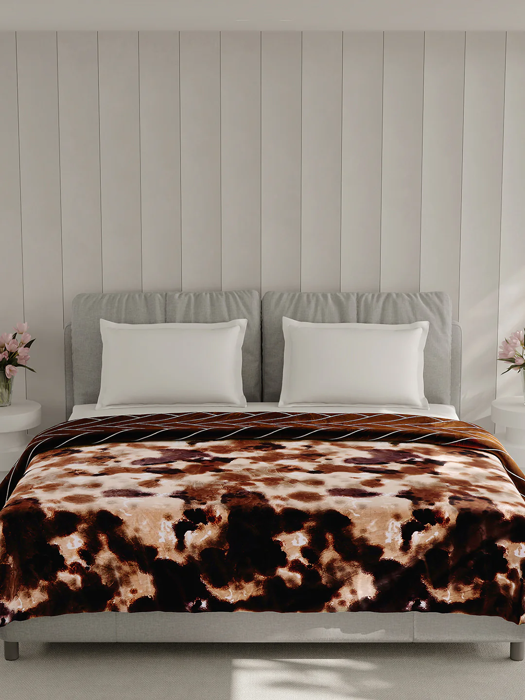 Printed Double Bed 350 GSM Blanket for AC Room - (Manhattan) - Image 3