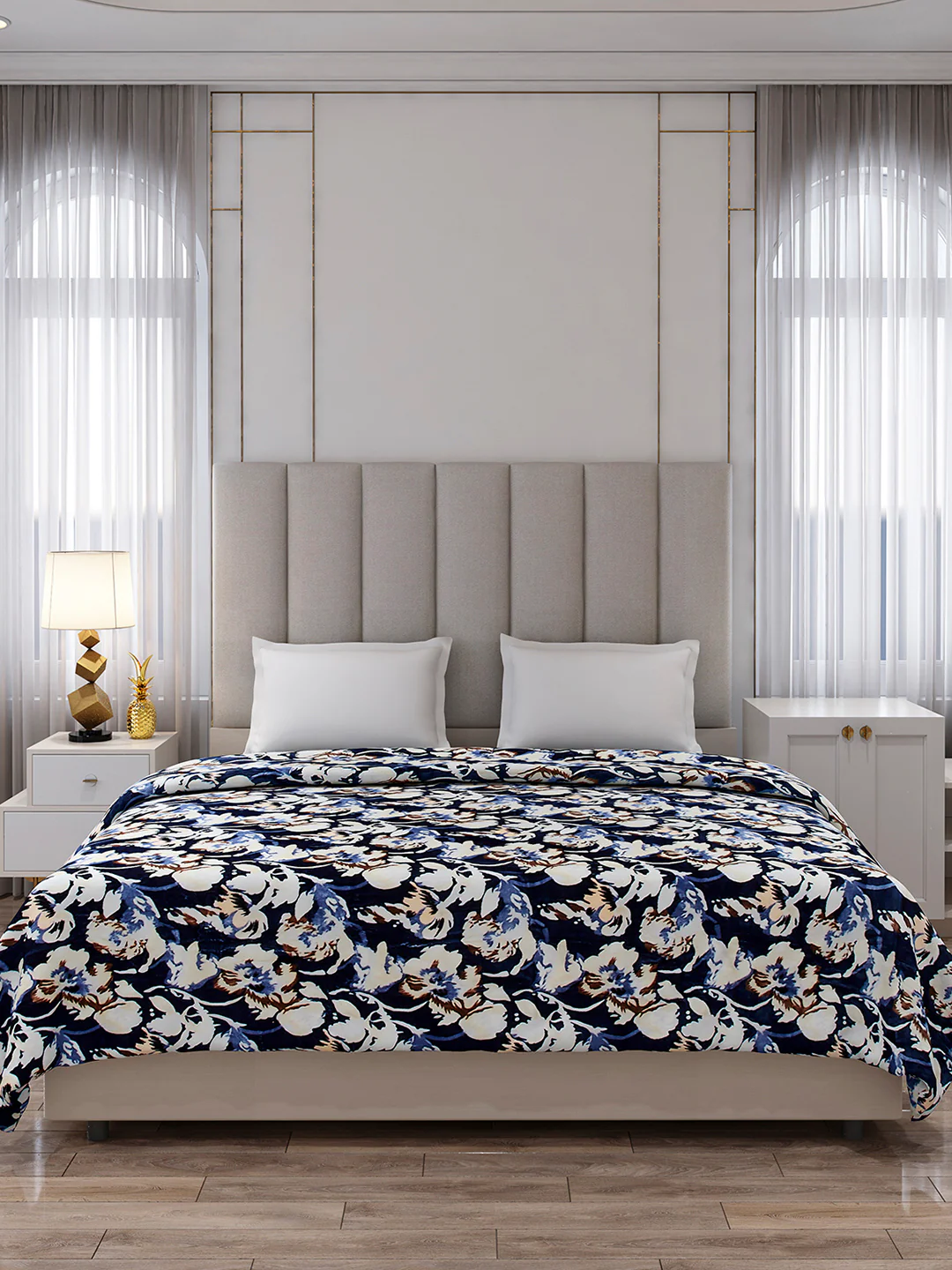 Printed Double Bed 354 GSM Blanket for AC Room - (Opera) - Image 3