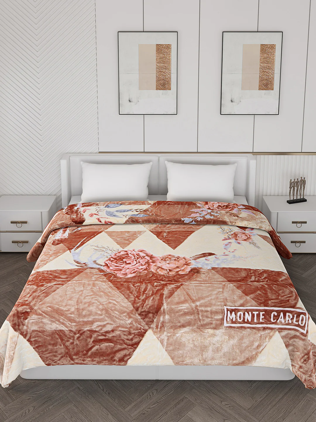 Printed Double Bed 550 GSM Blanket for Mild Winter -2 Ply (Weight 3 kg) - Image 2