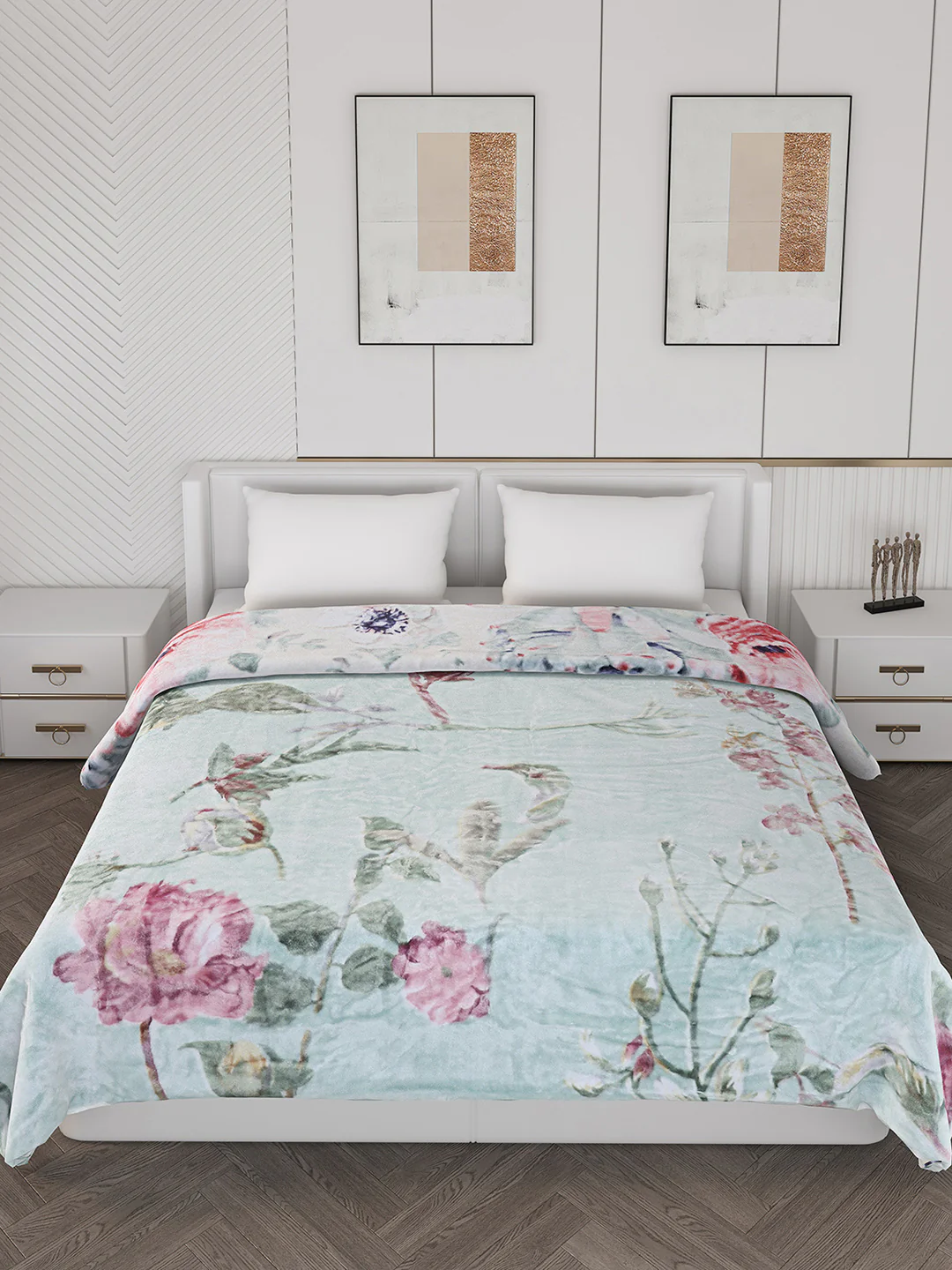 Printed Double Bed 550 GSM Blanket for Mild Winter -2 Ply (Weight 3 kg) - Image 3