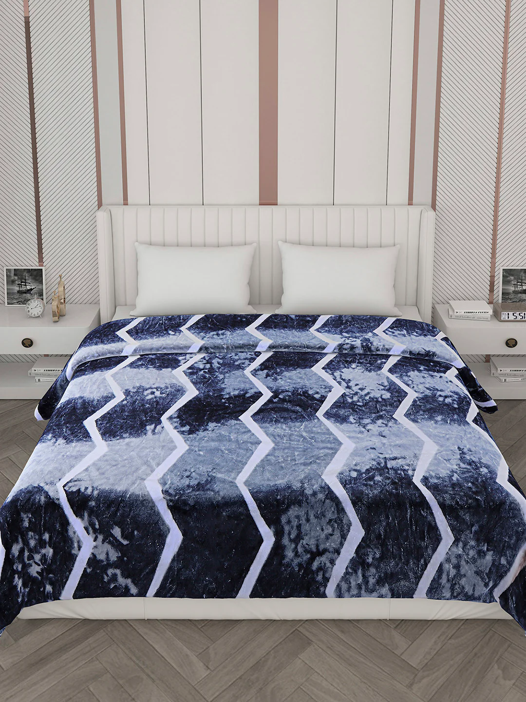 Printed Double Bed 596 GSM Blanket Samuel 2 Ply (Weight 3.15 kg) - Image 3