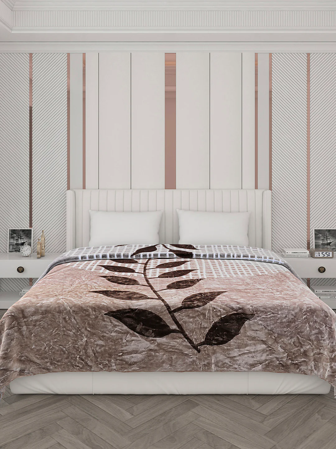 Printed Double Bed 596 GSM Blanket Samuel 2 Ply (Weight 3.15 kg) - Image 2
