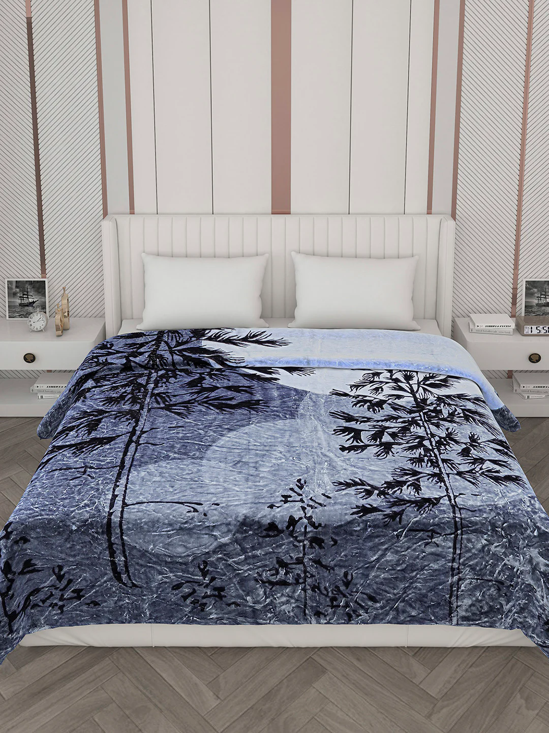 Printed Double Bed 596 GSM Blanket Samuel 2 Ply (Weight 3.15 kg) - Image 3