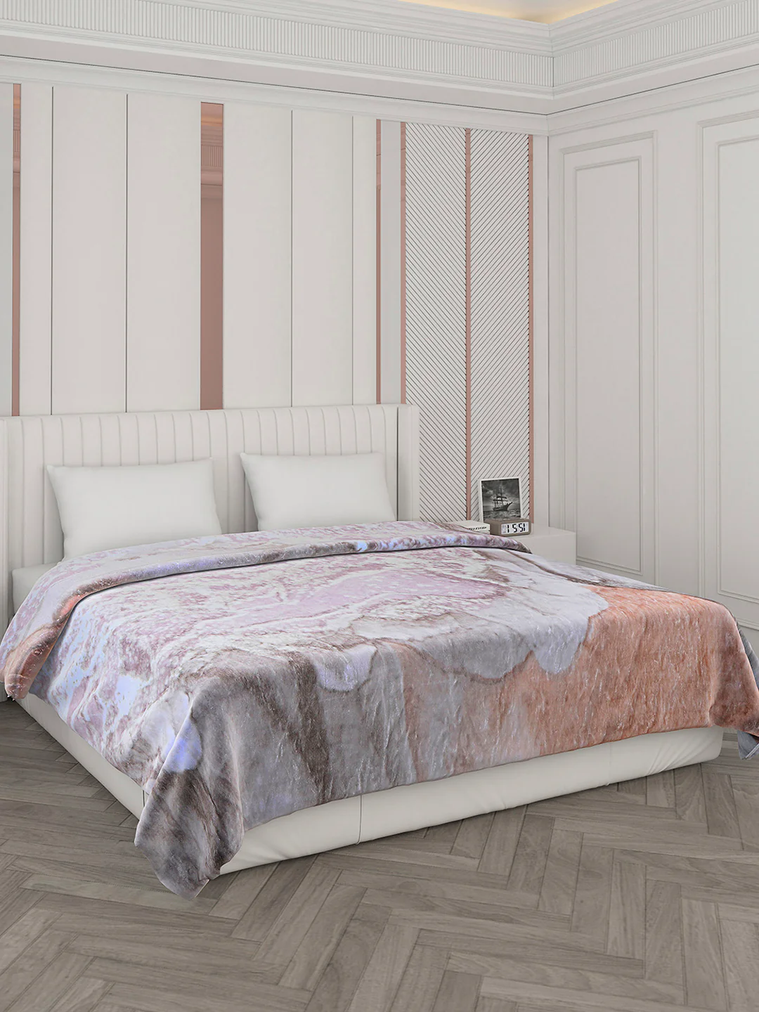 Printed Double Bed 596 GSM Blanket Samuel 2 Ply (Weight 3.15 kg) - Image 4