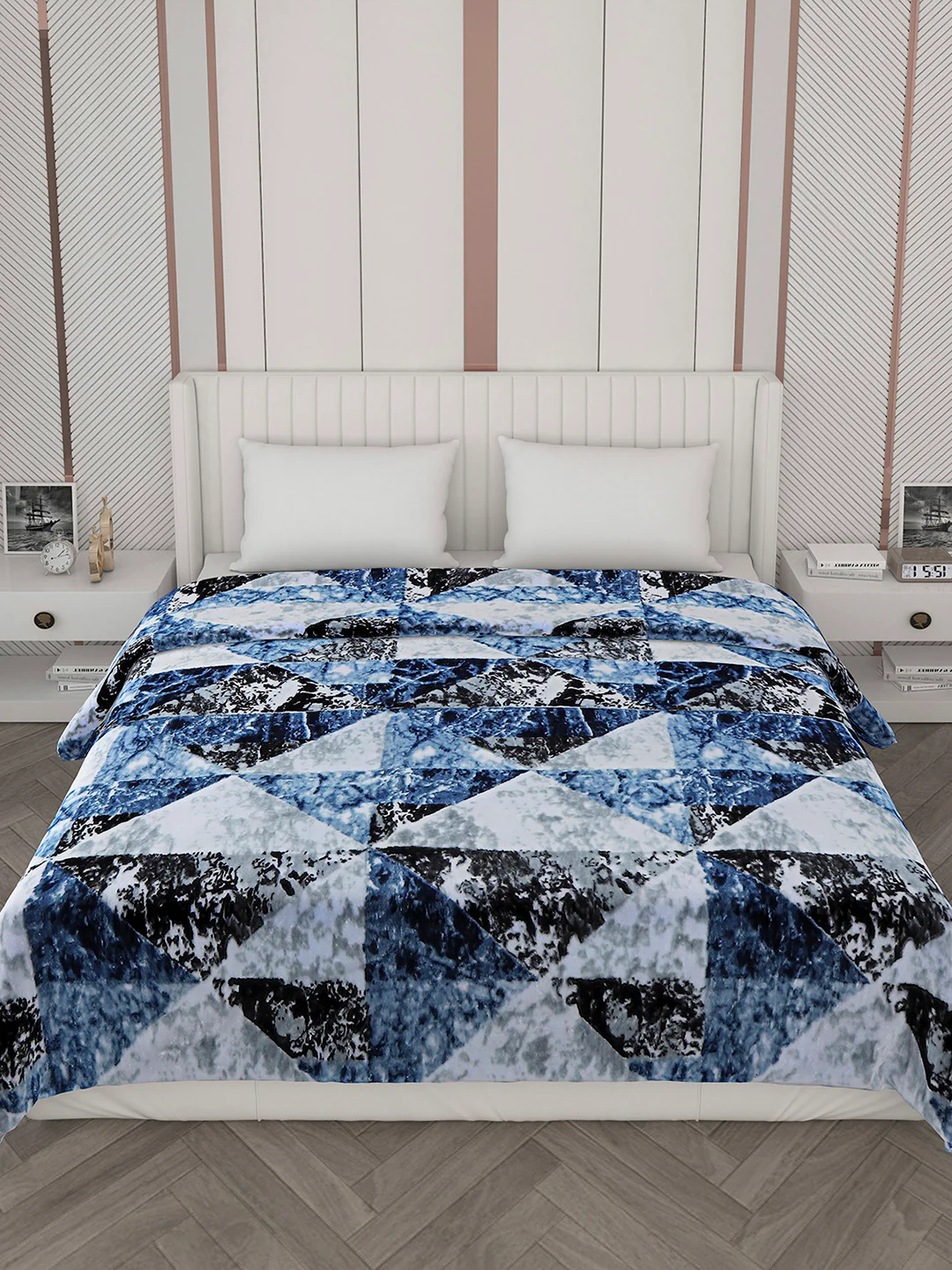 Printed Double Bed 596 GSM Blanket Samuel 2 Ply (Weight 3.15 kg) - Image 3