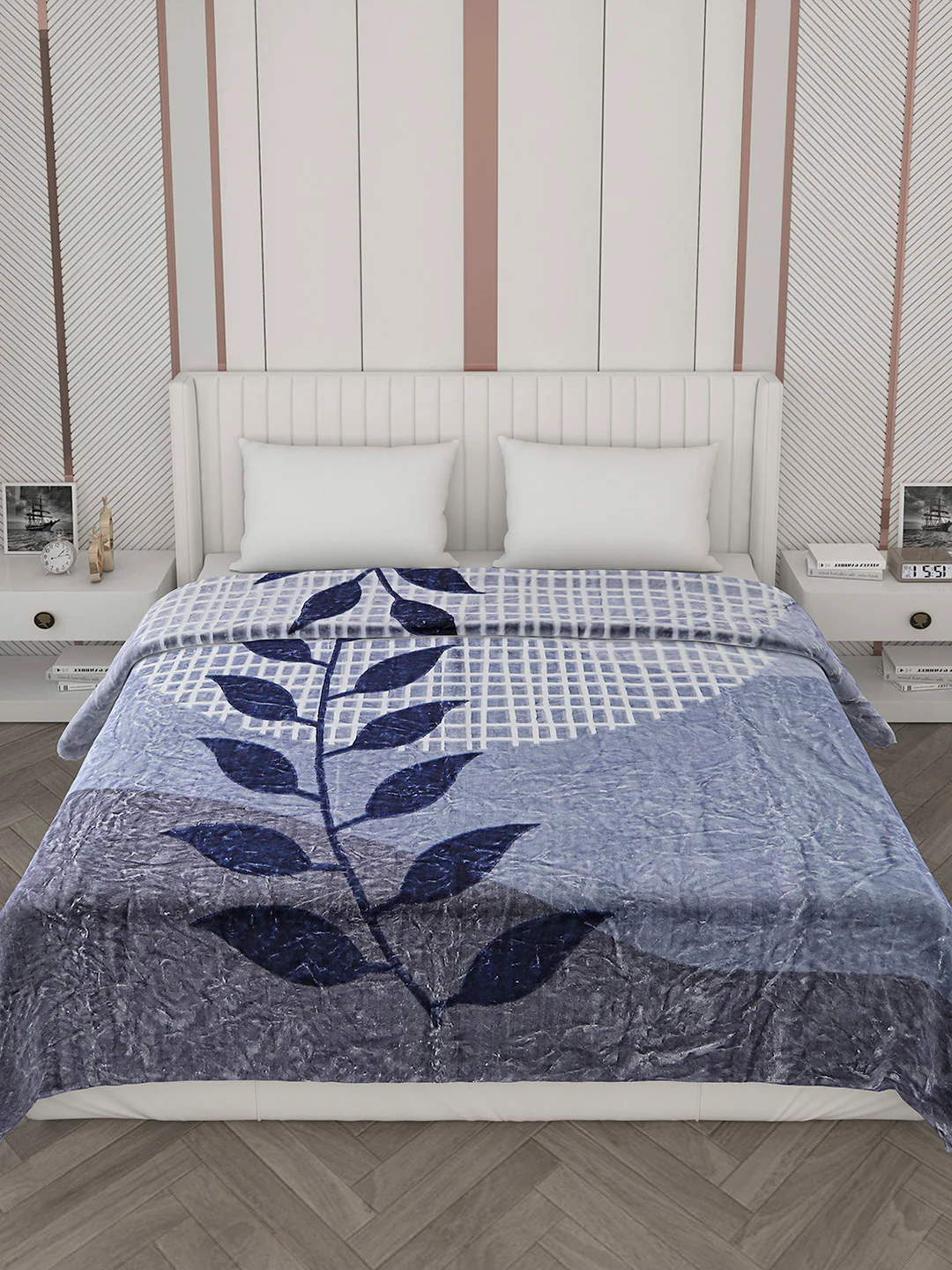 Printed Double Bed 596 GSM Blanket Samuel 2 Ply (Weight 3.15 kg) - Image 3