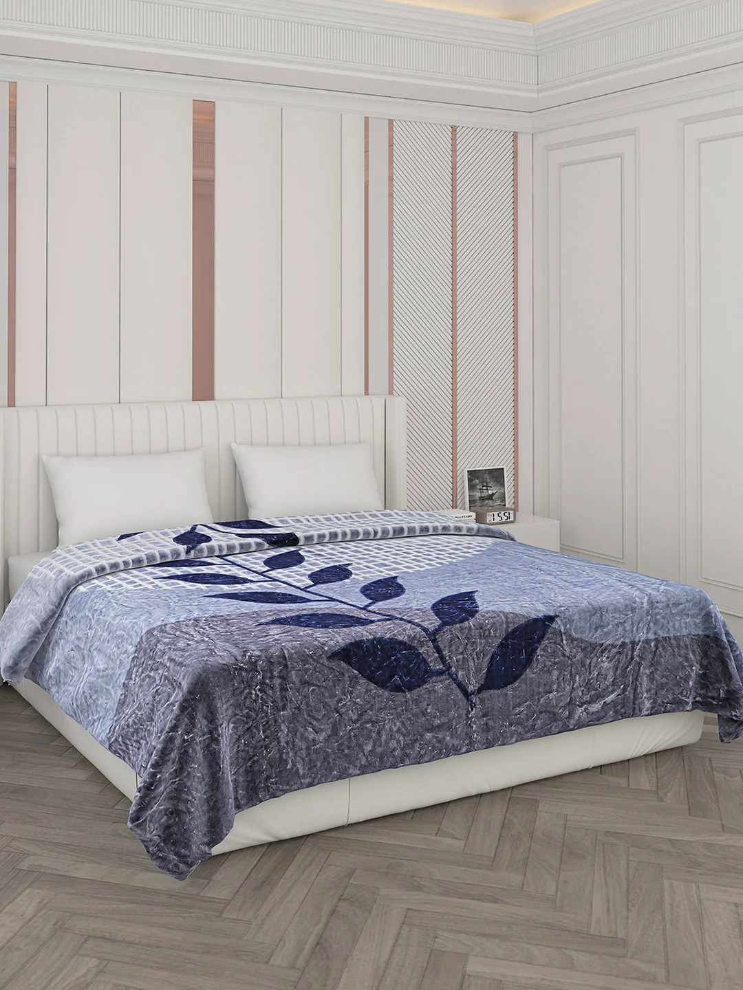 Printed Double Bed 596 GSM Blanket Samuel 2 Ply (Weight 3.15 kg) - Image 4