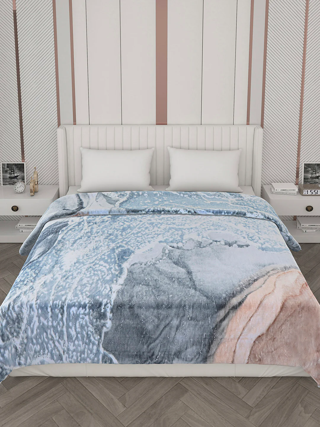 Printed Double Bed 596 GSM Blanket Samuel 2 Ply (Weight 3.15 kg) - Image 3
