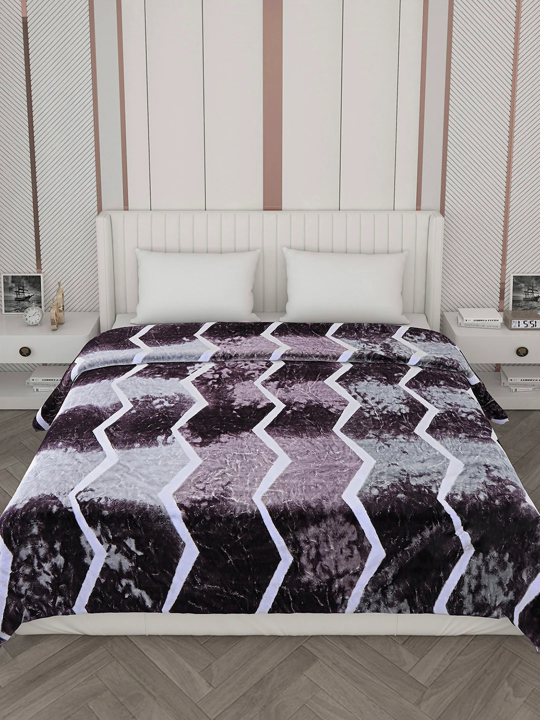 Printed Double Bed 596 GSM Blanket Samuel 2 Ply (Weight 3.15 kg) - Image 3