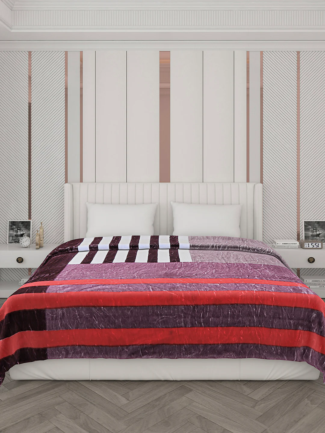 Printed Double Bed 596 GSM Blanket Samuel 2 Ply (Weight 3.15 kg) - Image 2
