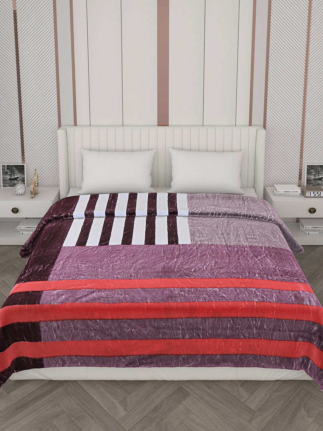 Printed Double Bed 596 GSM Blanket Samuel 2 Ply (Weight 3.15 kg) - Image 3