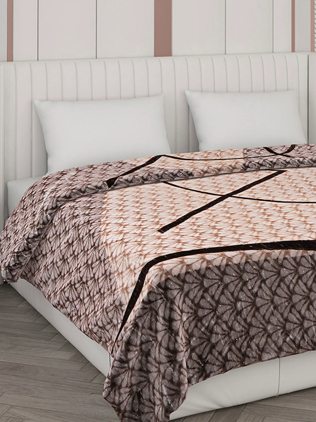 Printed Double Bed 596 GSM Blanket Samuel 2 Ply (Weight 3.15 kg)
