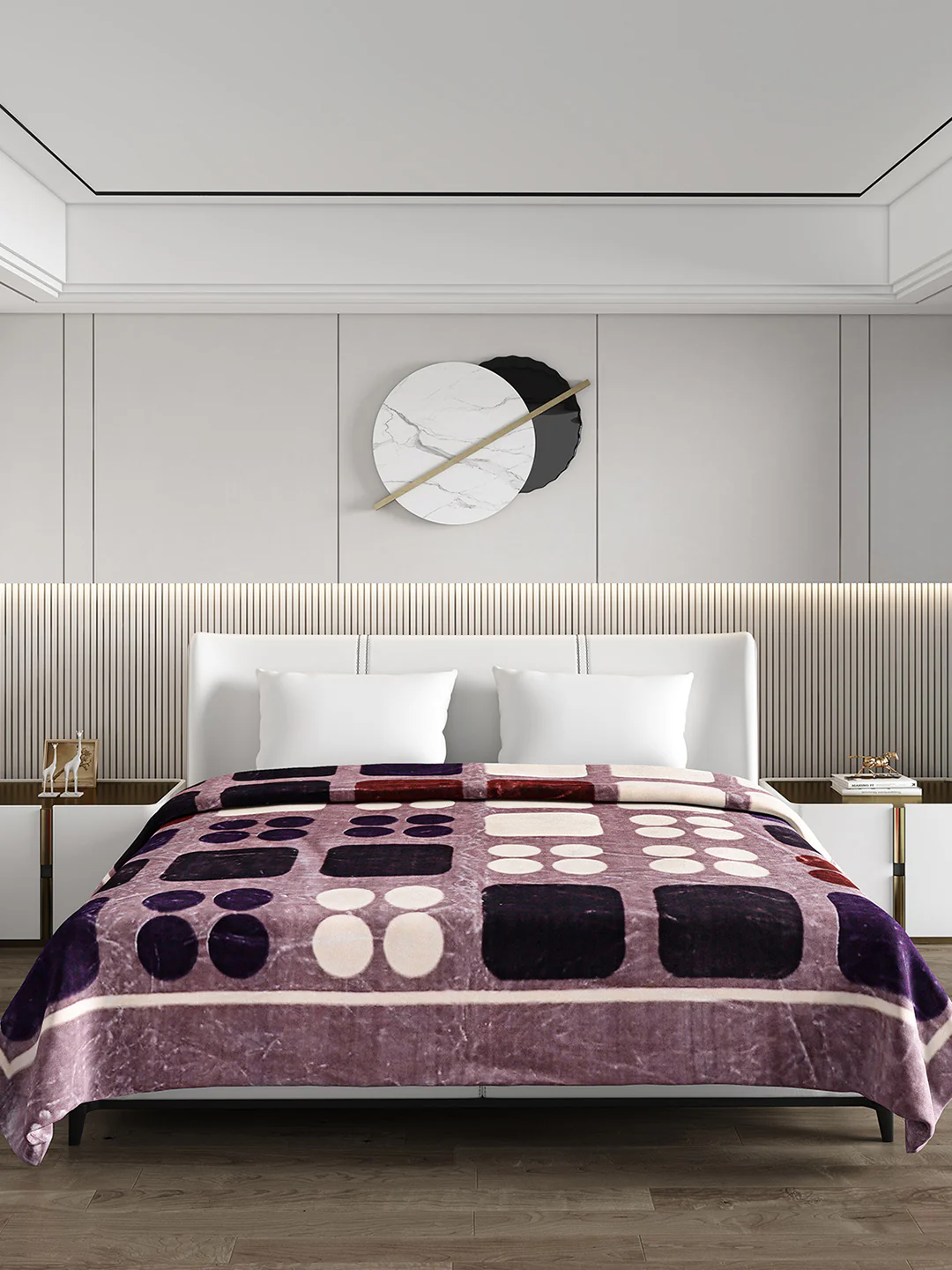 Printed Double Bed 691 GSM Blanket Bennett Super Soft 2 Ply (Weight 3.65 kg) - Image 2