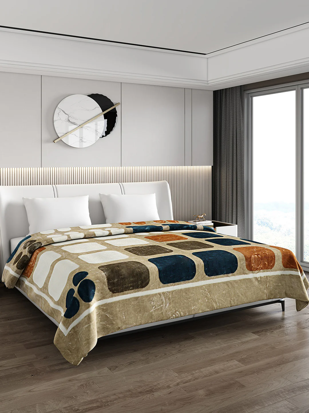 Printed Double Bed 691 GSM Blanket Bennett Super Soft 2 Ply (Weight 3.65 kg) - Image 4