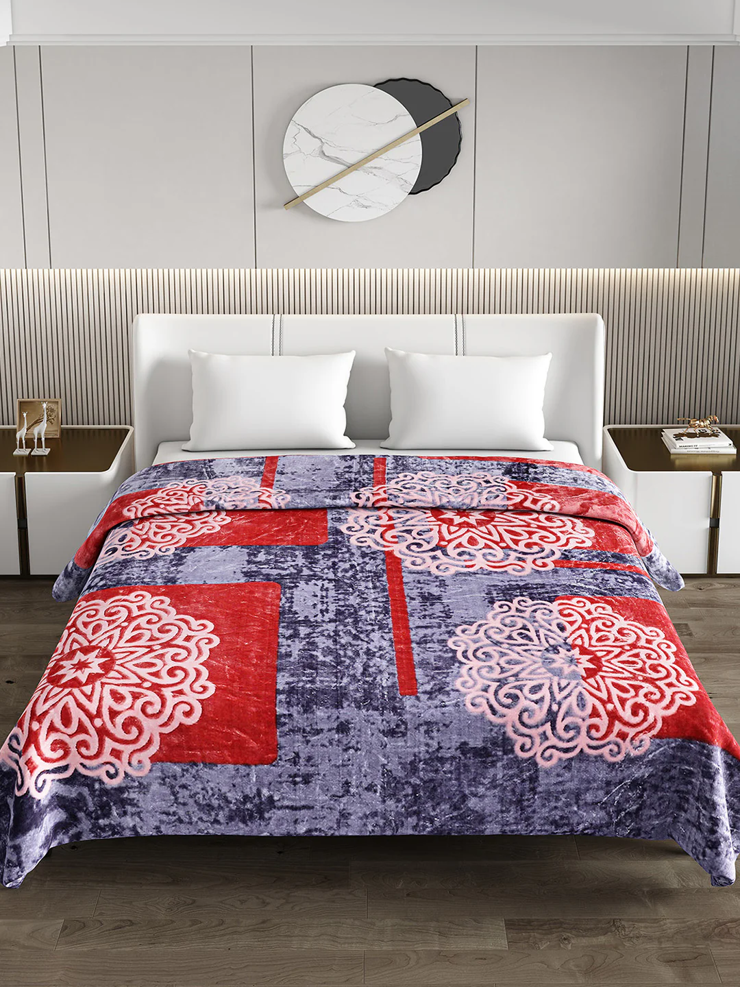 Printed Double Bed 691 GSM Blanket Bennett Super Soft 2 Ply (Weight 3.65 kg) - Image 3