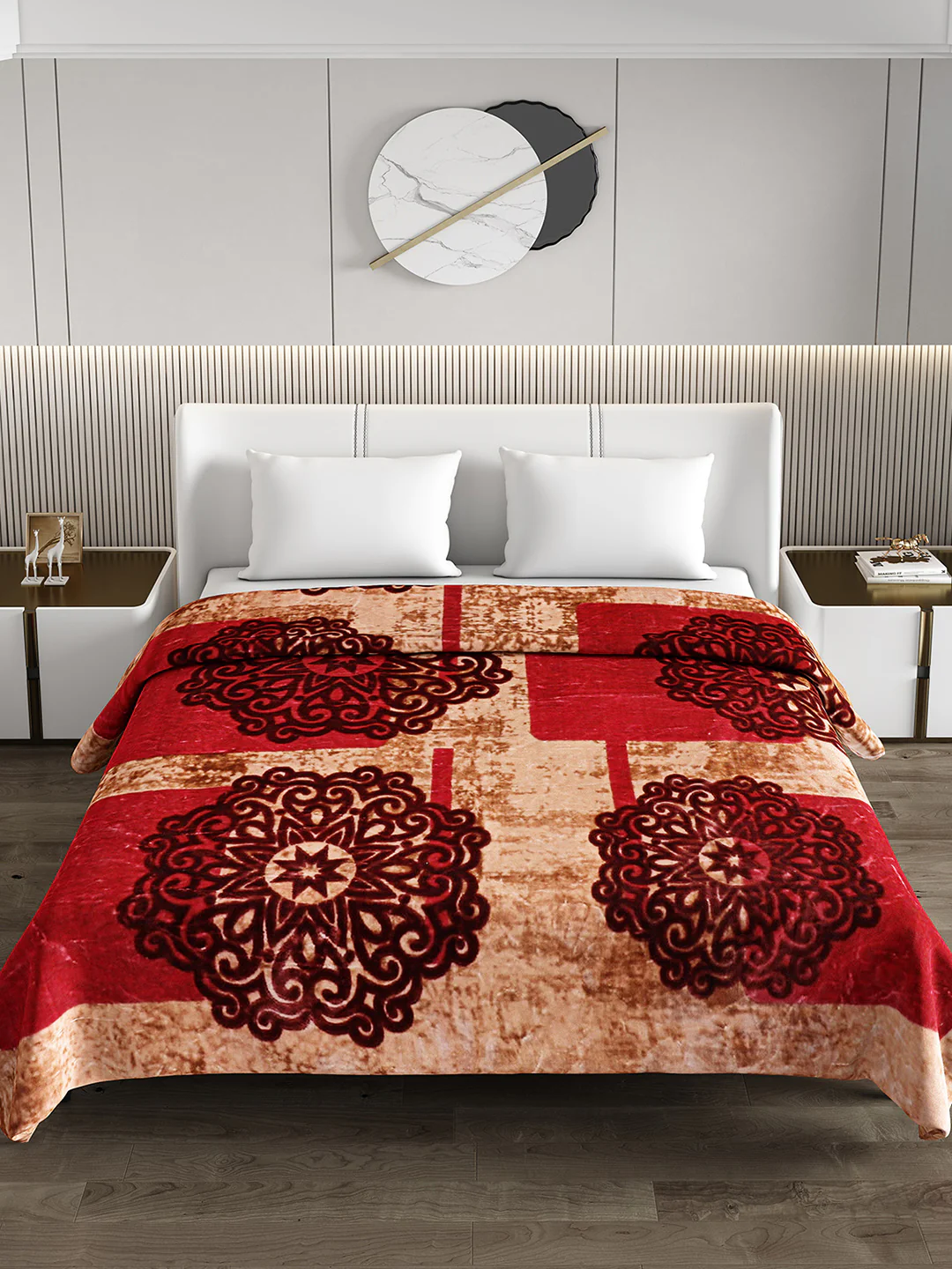 Printed Double Bed 691 GSM Blanket Bennett Super Soft 2 Ply (Weight 3.65 kg) - Image 3