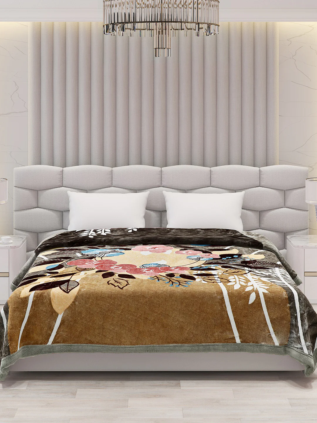 Printed Double Bed 795 GSM Blanket Austin 2 Ply (Weight 4.2 kg) - Image 2