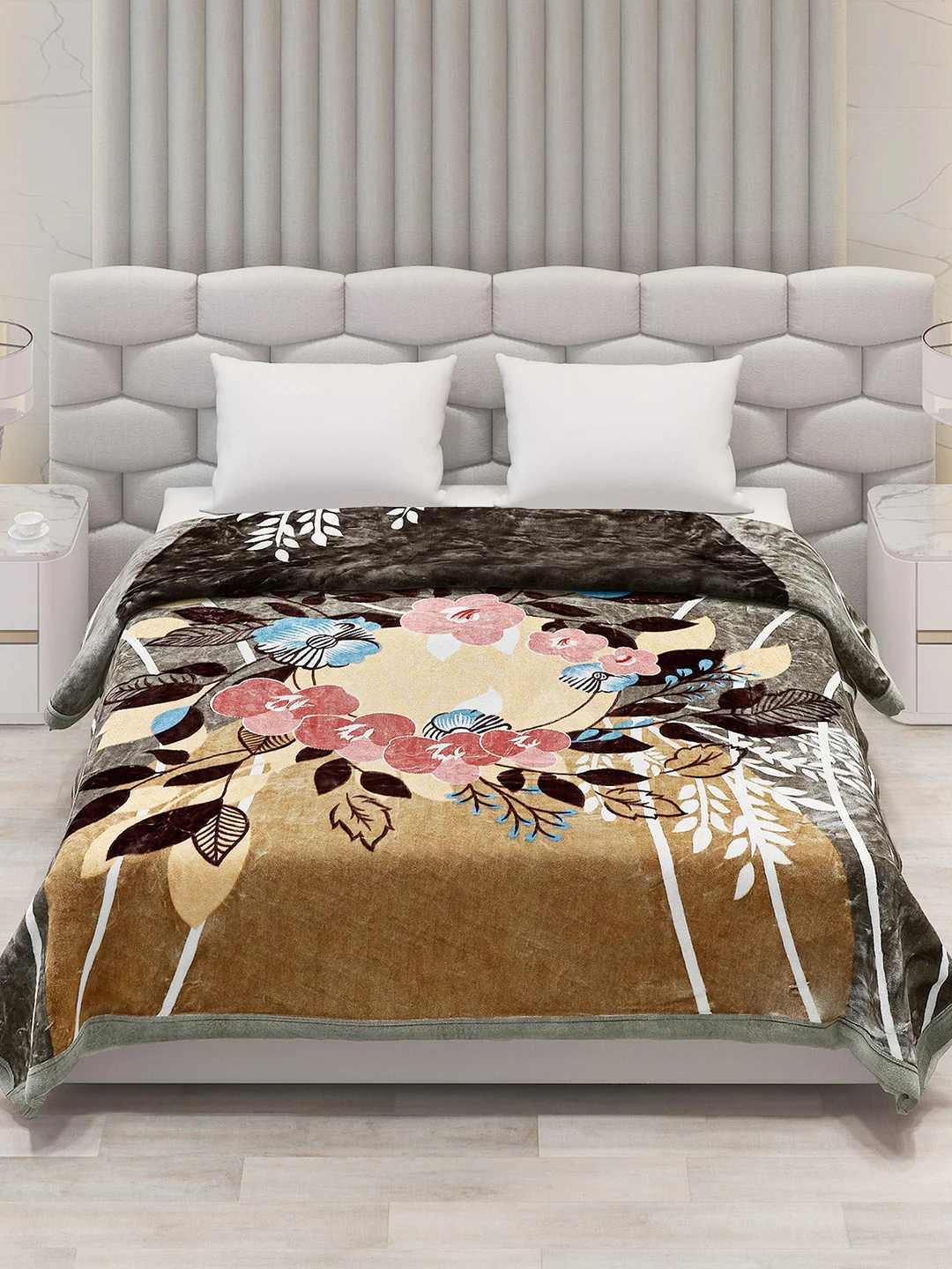 Printed Double Bed 795 GSM Blanket Austin 2 Ply (Weight 4.2 kg) - Image 3