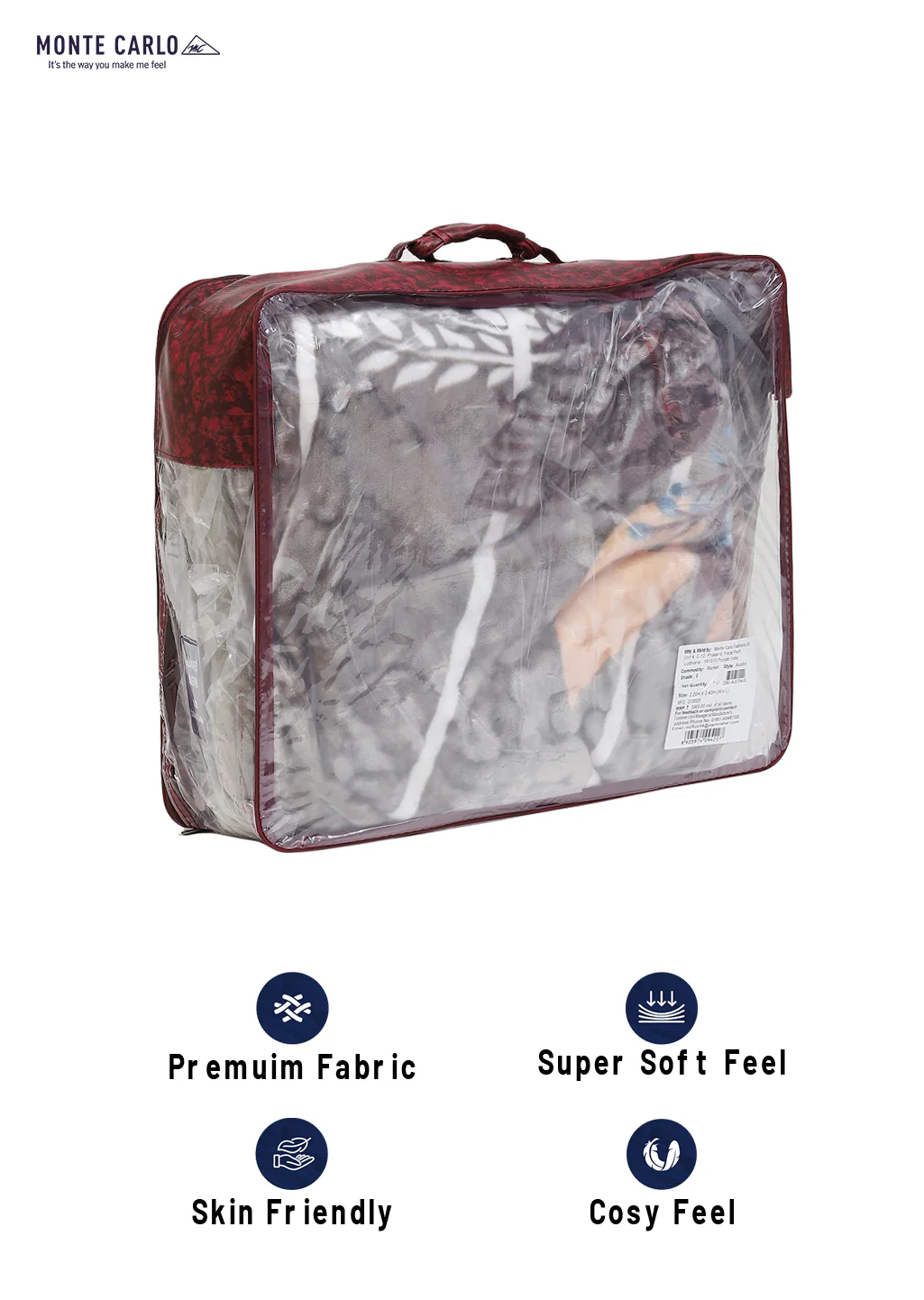 Printed Double Bed 795 GSM Blanket Austin 2 Ply (Weight 4.2 kg) - Image 8
