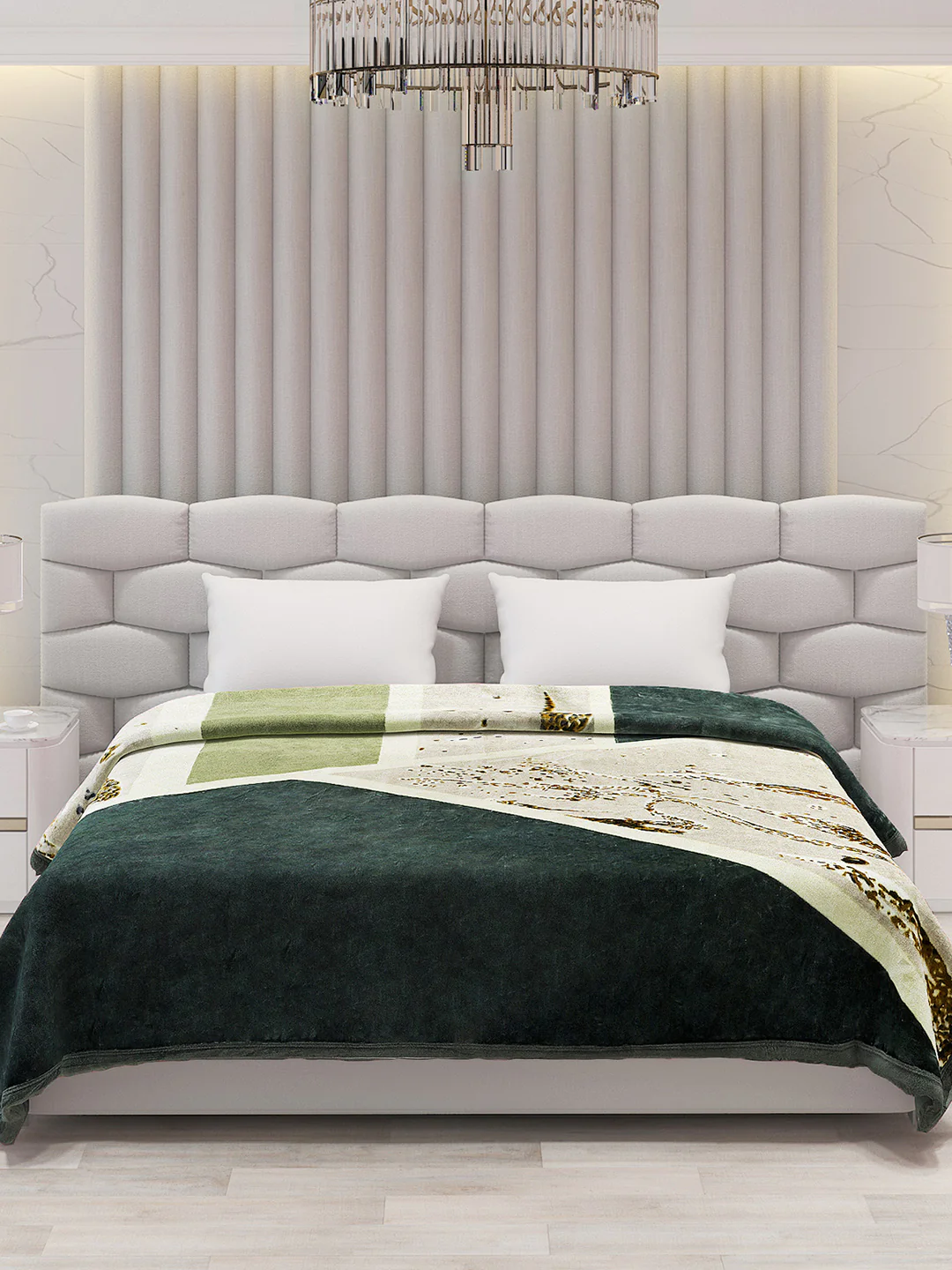 Printed Double Bed 795 GSM Blanket Austin 2 Ply (Weight 4.2 kg) - Image 2