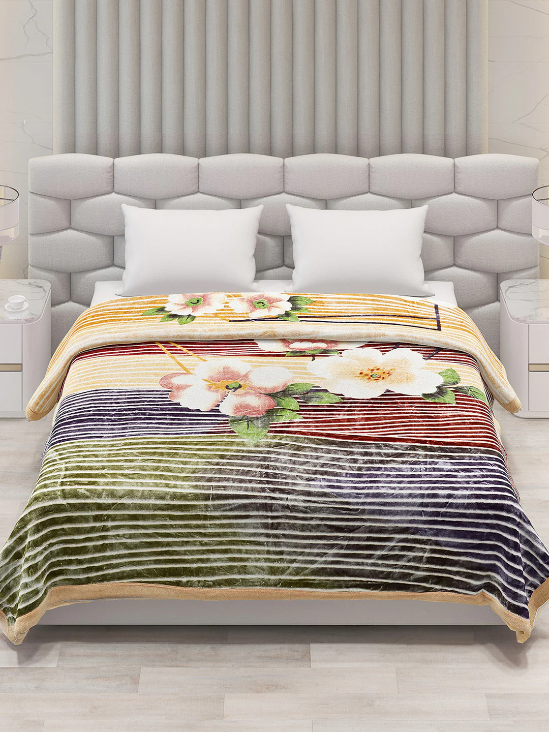 Printed Double Bed 795 GSM Blanket Austin 2 Ply (Weight 4.2 kg) - Image 3