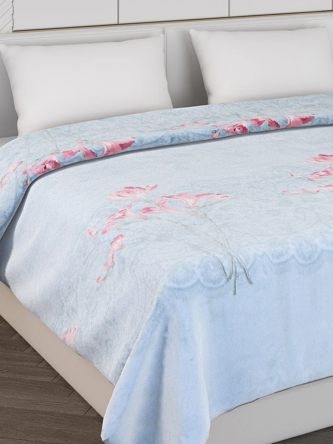 Printed Double Bed 795 GSM Blanket Cashmere 2 Ply (Weight 4.2 kg) - Image 6