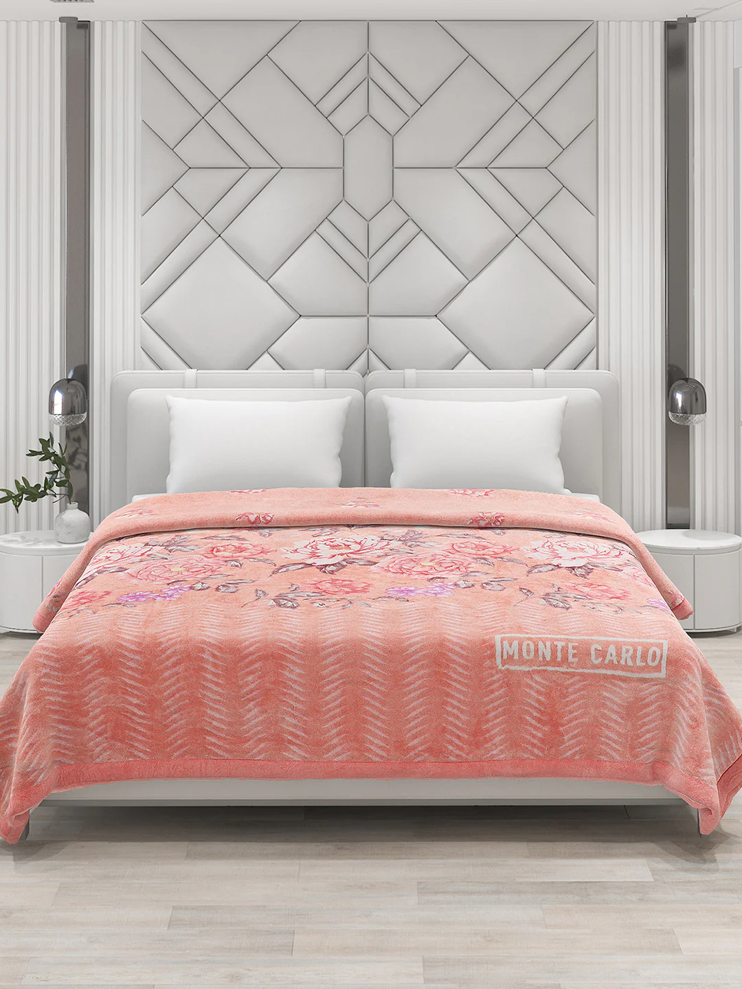 Printed Double Bed 795 GSM Blanket Cashmere 2 Ply (Weight 4.2 kg) - Image 2