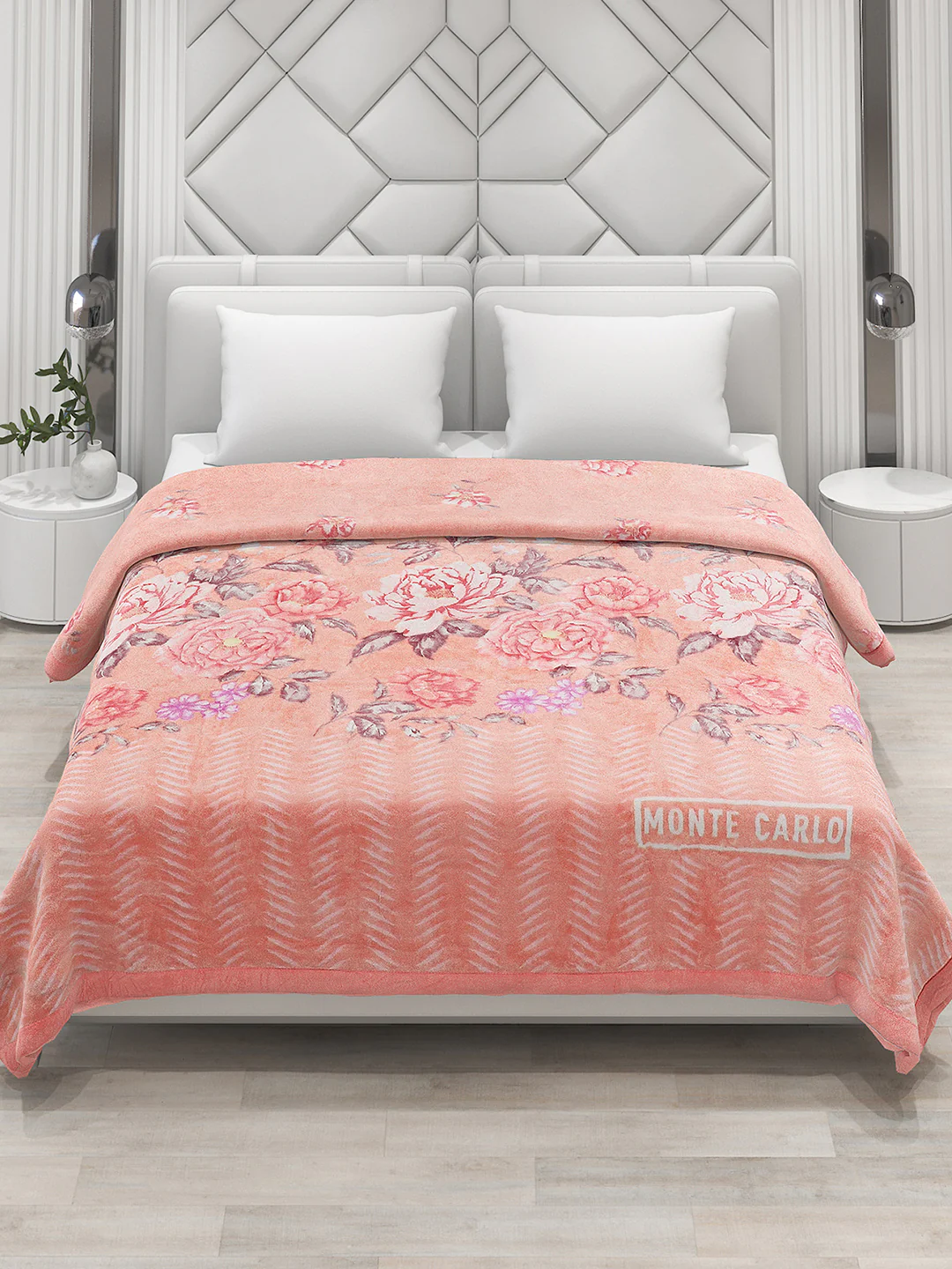 Printed Double Bed 795 GSM Blanket Cashmere 2 Ply (Weight 4.2 kg) - Image 3