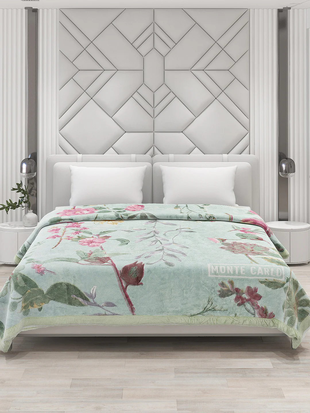 Printed Double Bed 795 GSM Blanket Cashmere 2 Ply (Weight 4.2 kg) - Image 2