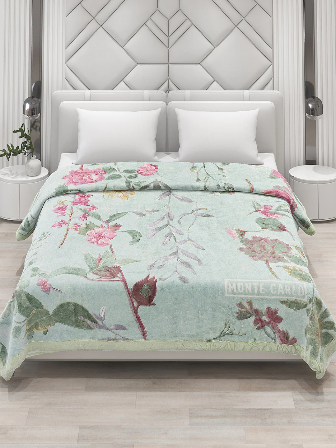Printed Double Bed 795 GSM Blanket Cashmere 2 Ply (Weight 4.2 kg) - Image 3