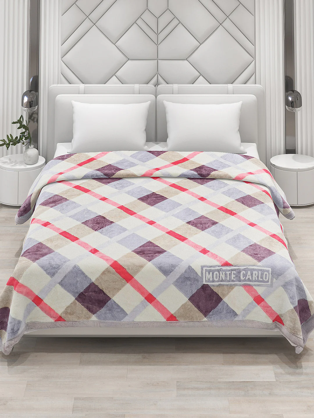 Printed Double Bed 795 GSM Blanket Cashmere 2 Ply (Weight 4.2 kg) - Image 3