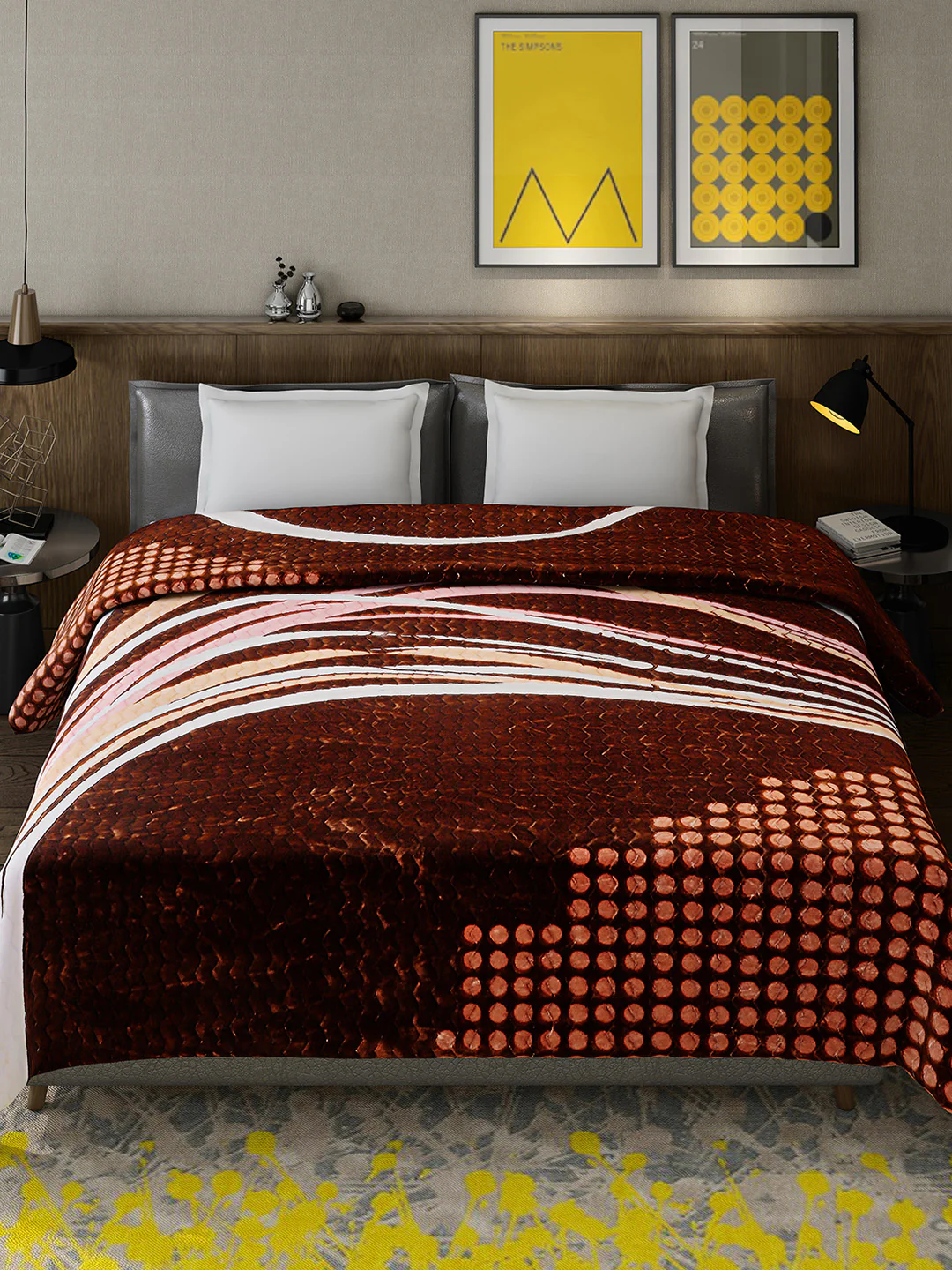 Printed Double Bed 795 GSM Blanket for Heavy Winter -2 Ply (Weight 4.2 kg) - Image 2