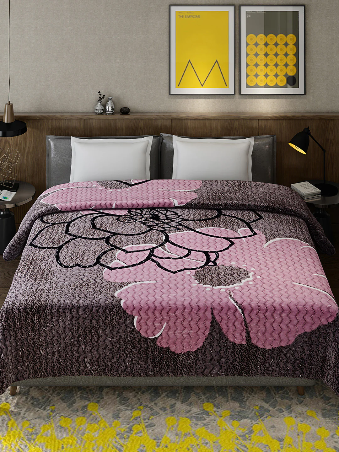 Printed Double Bed 795 GSM Blanket for Heavy Winter -2 Ply (Weight 4.2 kg) - Image 2