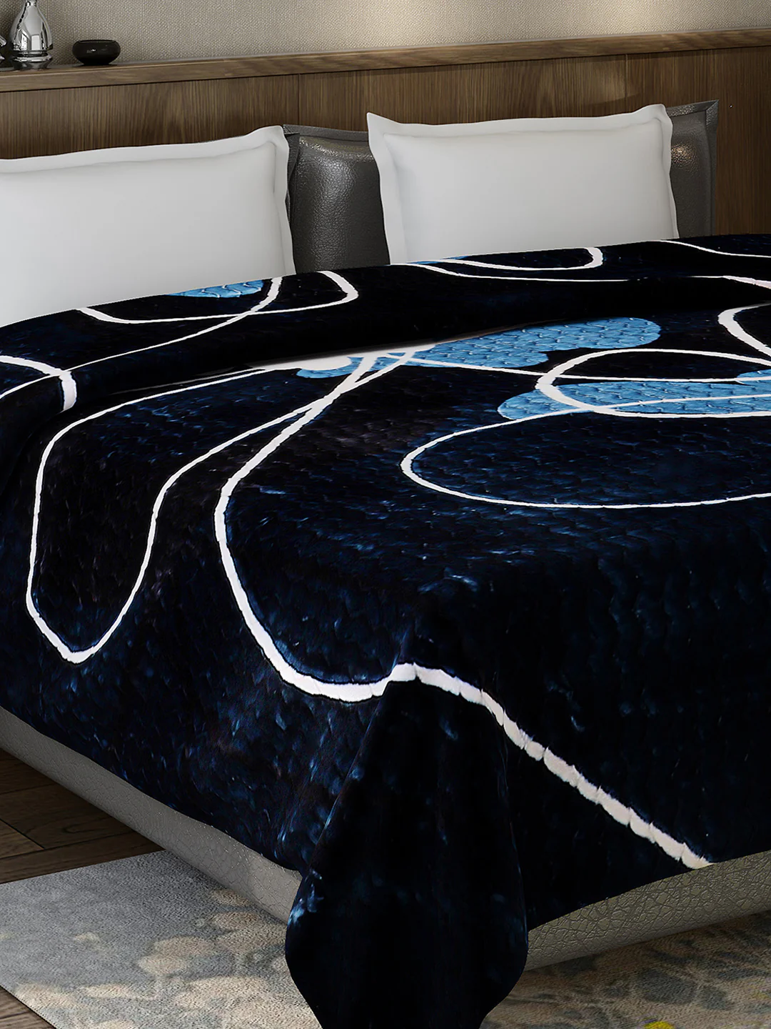 Printed Double Bed 795 GSM Blanket for Heavy Winter -2 Ply (Weight 4.2 kg) - Image 4