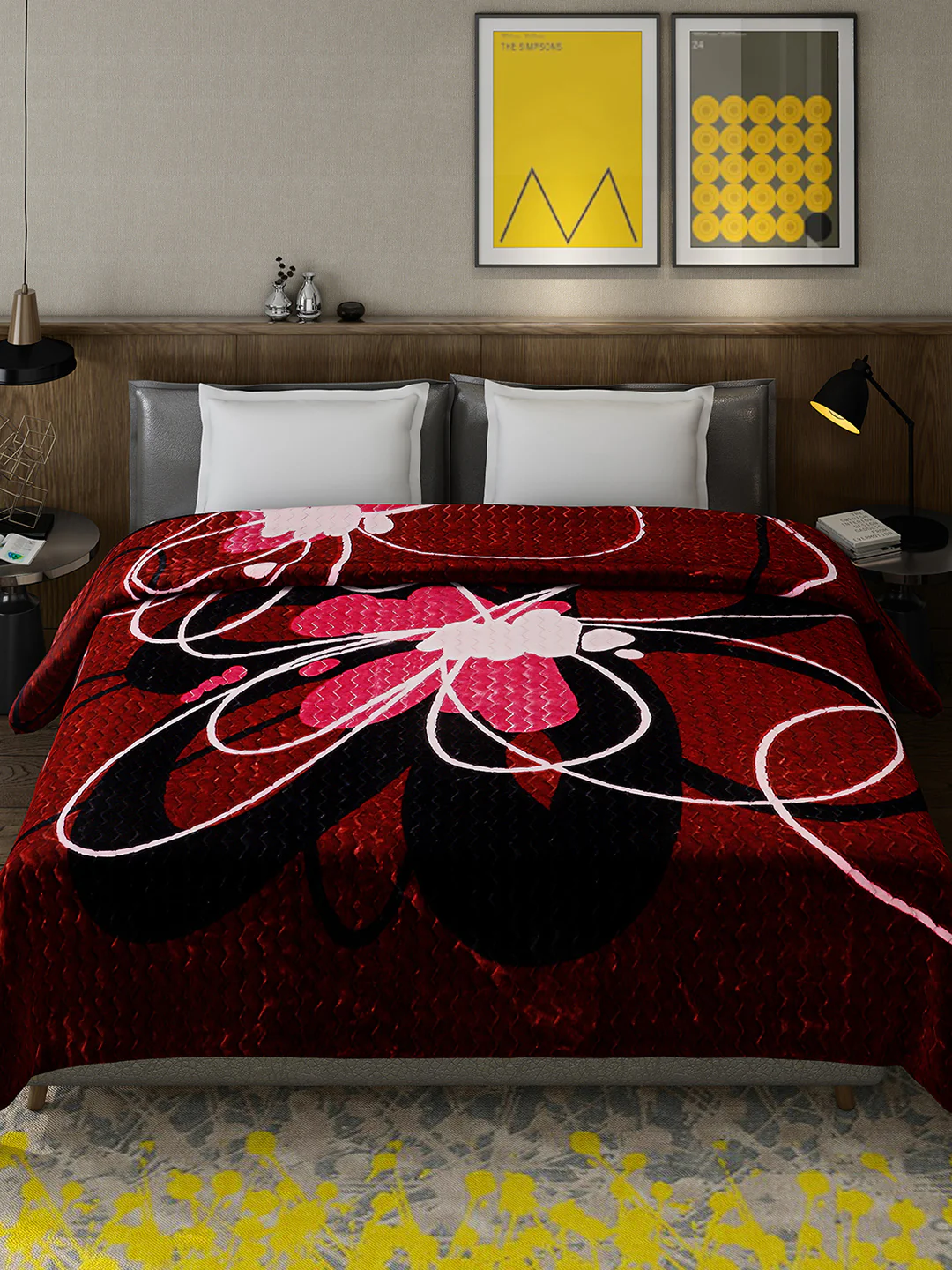 Printed Double Bed 795 GSM Blanket Waverly 2 Ply (Weight 4.2 kg) - Image 3