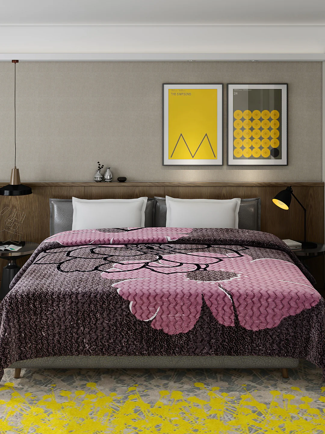 Printed Double Bed 795 GSM Blanket Waverly 2 Ply (Weight 4.2 kg) - Image 4