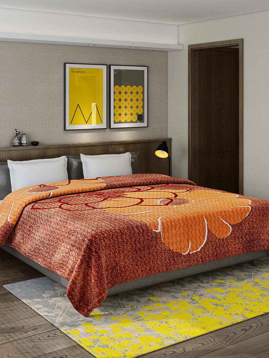Printed Double Bed 795 GSM Blanket Waverly 2 Ply (Weight 4.2 kg) - Image 2