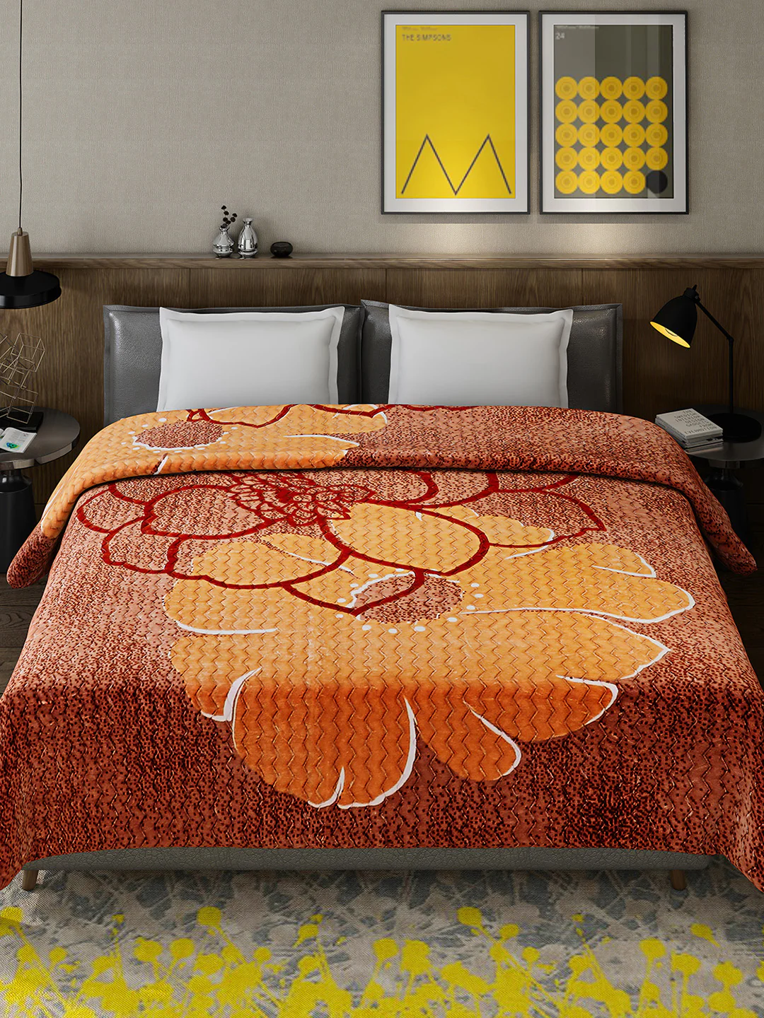 Printed Double Bed 795 GSM Blanket Waverly 2 Ply (Weight 4.2 kg) - Image 3