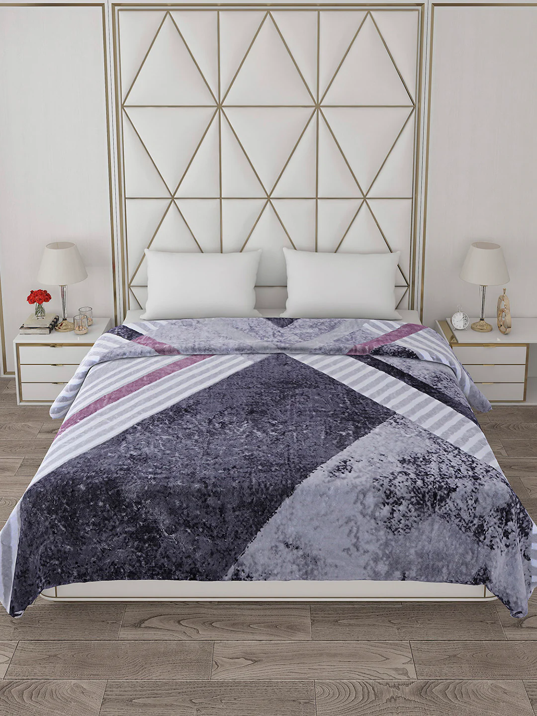 Printed Double Bed 800 GSM Blanket Bolt 1 Ply (Weight 4.3 kg) - Image 3