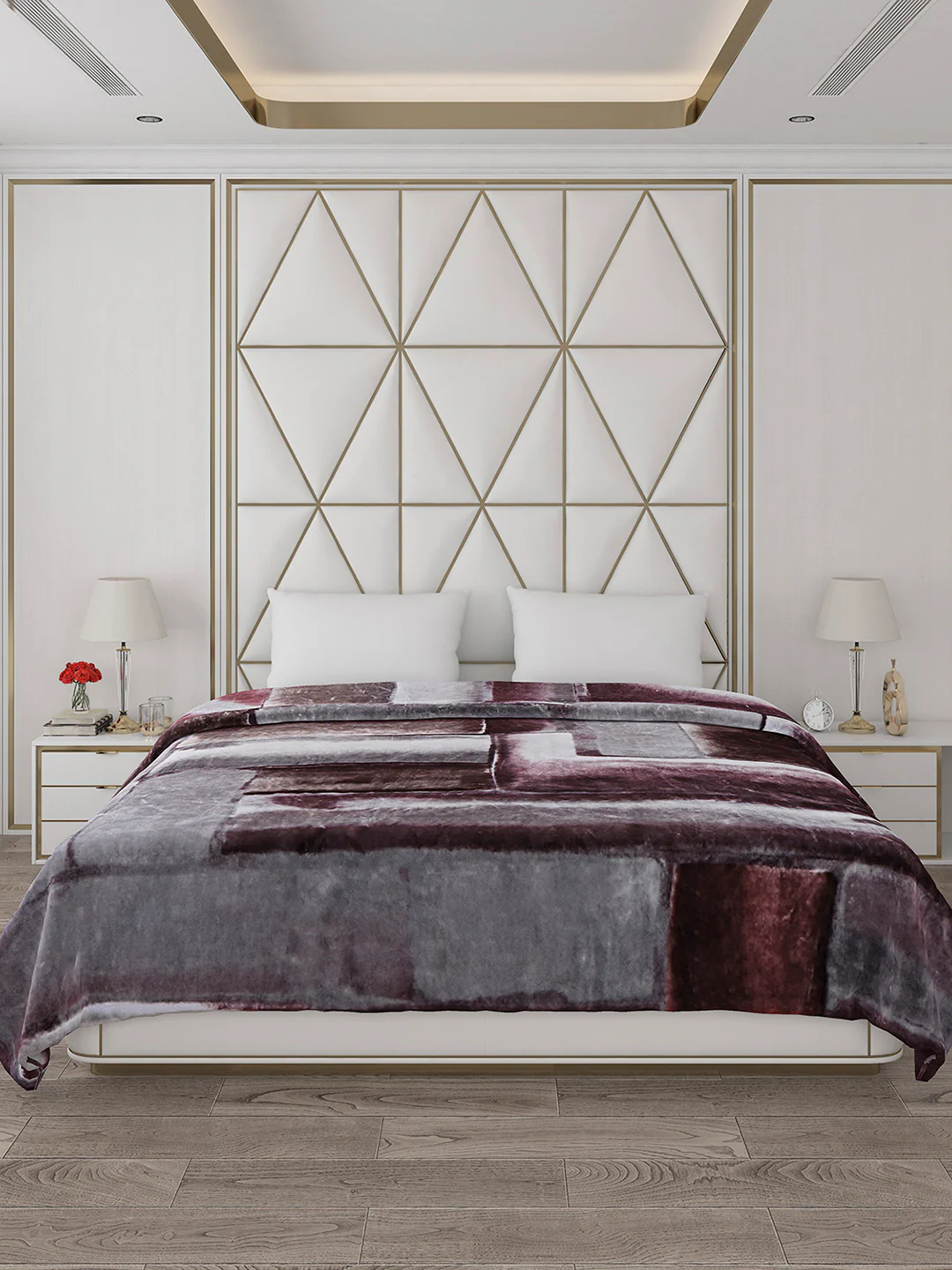 Printed Double Bed 800 GSM Blanket Bolt 1 Ply (Weight 4.3 kg) - Image 2