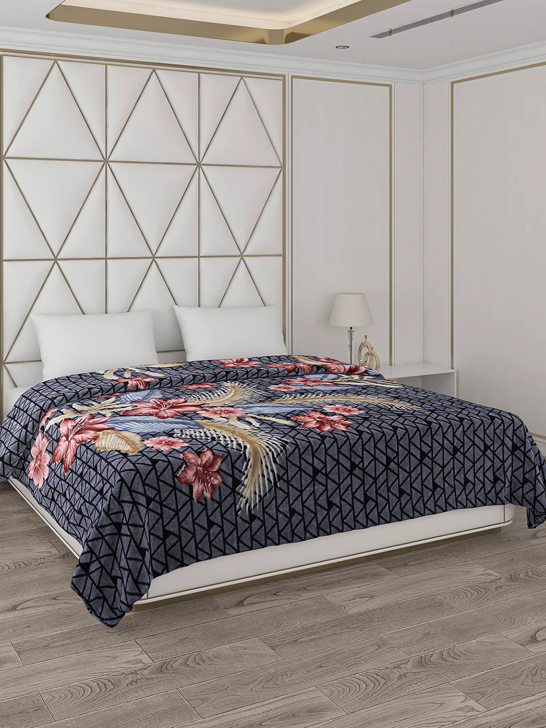 Printed Double Bed 800 GSM Blanket Bolt 1 Ply (Weight 4.3 kg) - Image 4