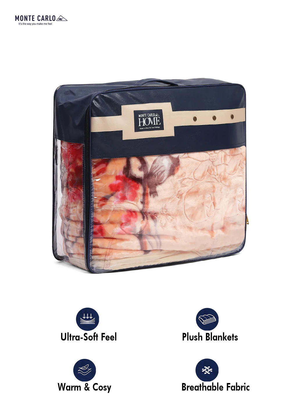 Printed Double Bed 850 GSM Blanket for Heavy Winter -2 Ply (Weight 4.7 kg) - Image 8