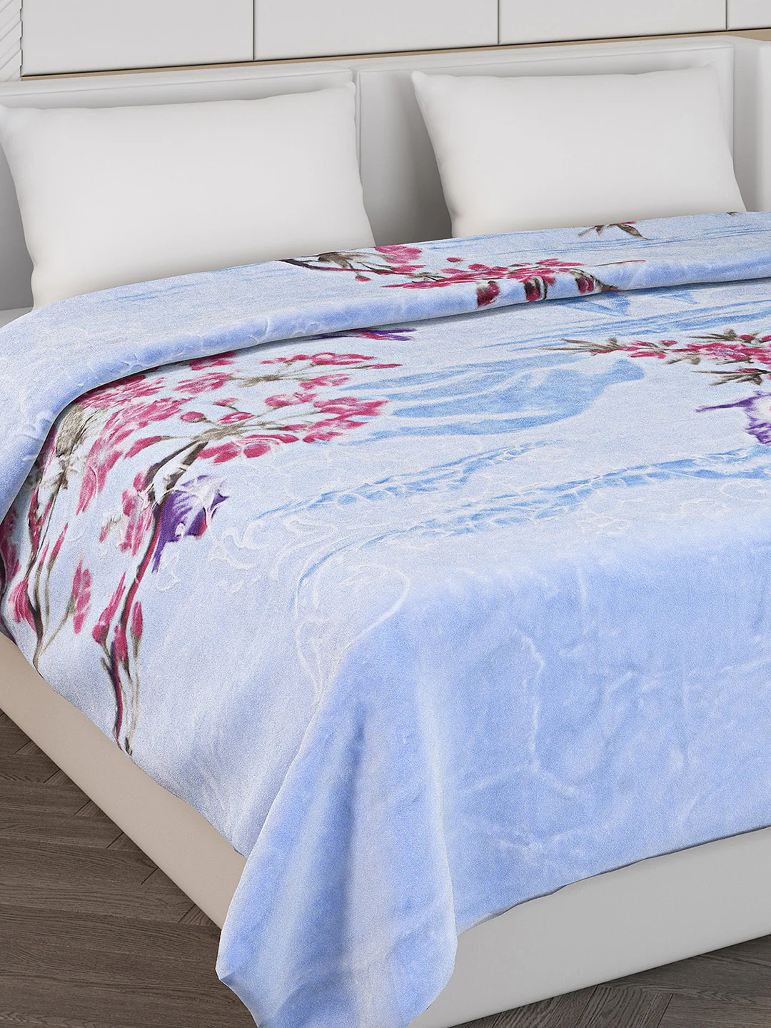 Printed Double Bed 850 GSM Blanket for Heavy Winter -2 Ply (Weight 4.7 kg) - Image 4